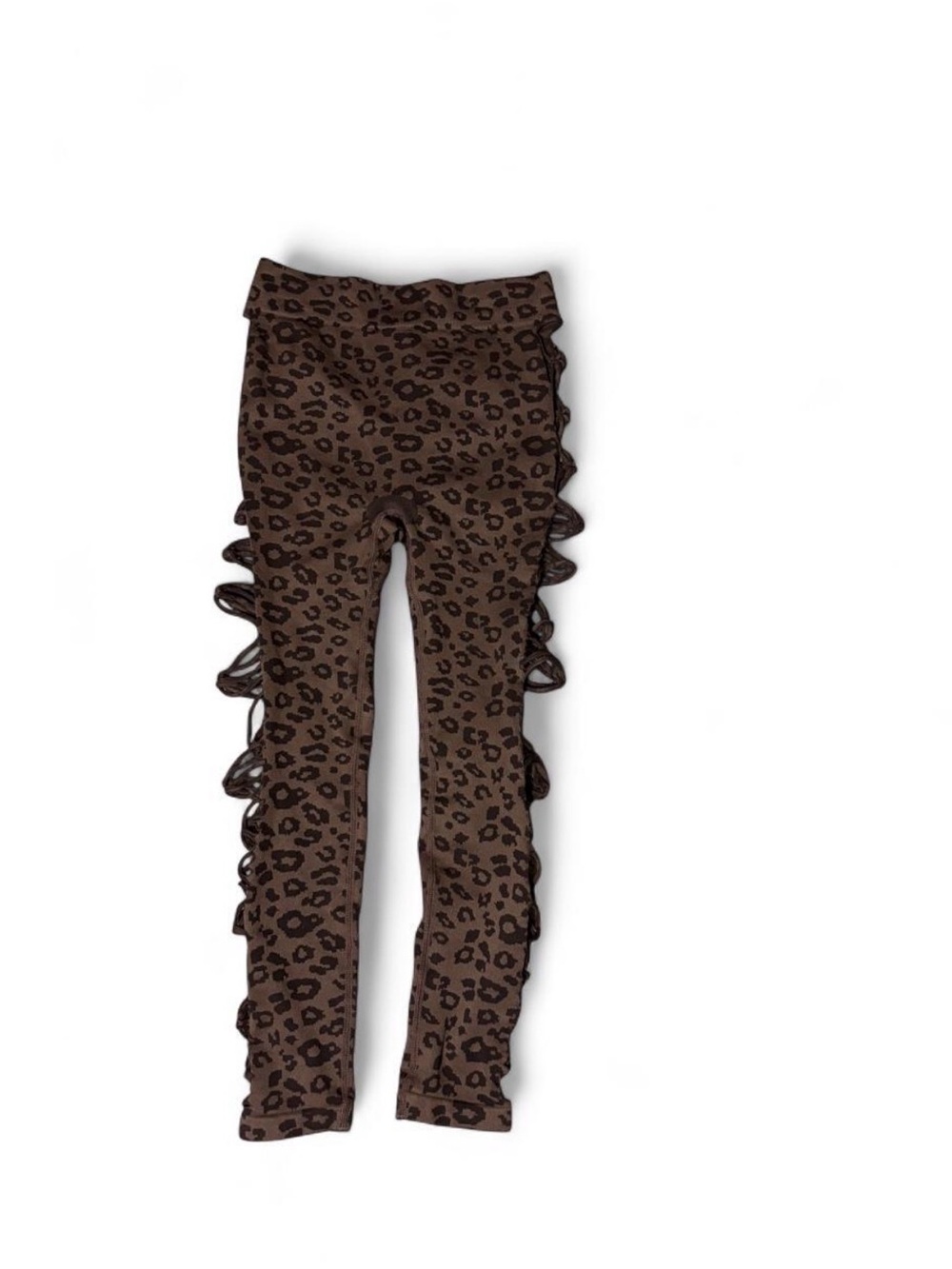 Brown L leopard print leggings (scrunch butt)